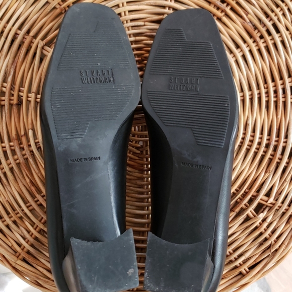 Stuart Weitzman Soft Black Leather Heels Size 6.5 - Picture 7 of 11